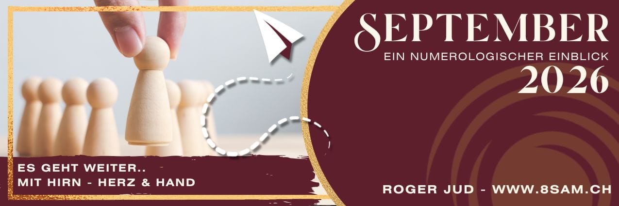 September 2026 - Ein numerologischer Einblick von Roger Jud - www.8sam.ch